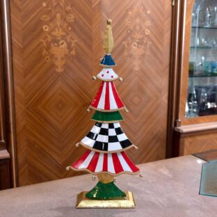 Albero di Natale in Metallo Decorato