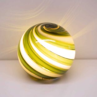 Lampada a "Sfera Verde" Soprammobile